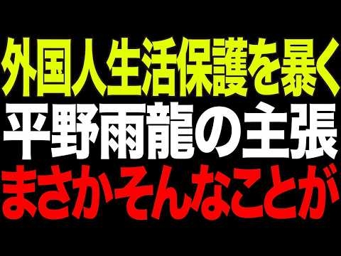 【雨の中での街頭演説】平野雨龍が中国人の生活保護に反対！