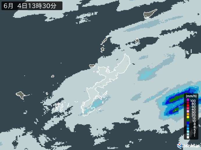 沖縄県の雨雲レーダー(過去) - 日本気象協会 tenki.jp