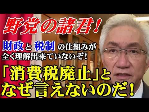 野党の諸君！財政と税制の仕組みが全く理解出来ていないぞ！「消費税廃止」となぜ言えないのだ！（西田昌司ビデオレター　令和7年6月11日）