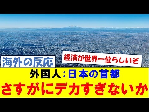 【海外の反応】日本の首都が流石にデカすぎると驚愕している外国人の反応集