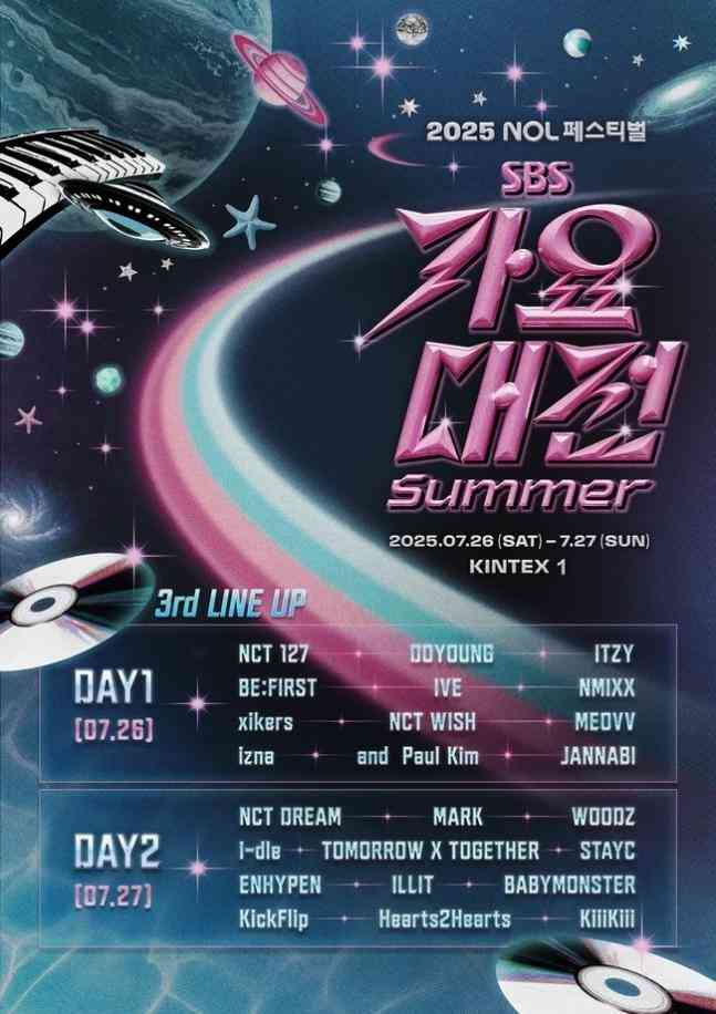 BE:FIRSTも出演決定！「2025 SBS歌謡大典 Summer」ラインナップ第3弾＆MCを公開（Kstyle） - Yahoo!ニュース