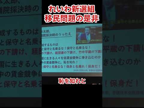 移民問題　過去に一人で抗議した山本太郎　#山本太郎 #れいわ新選組 #移民問題