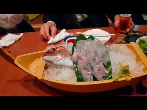 鯛の活造り Japanese Live Sashimi Dish (Ikizukuri)