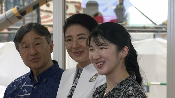 天皇ご一家が復元中の首里城視察　「多くの方が楽しみにされていますね」沖縄慰霊の旅の日程終了｜FNNプライムオンライン