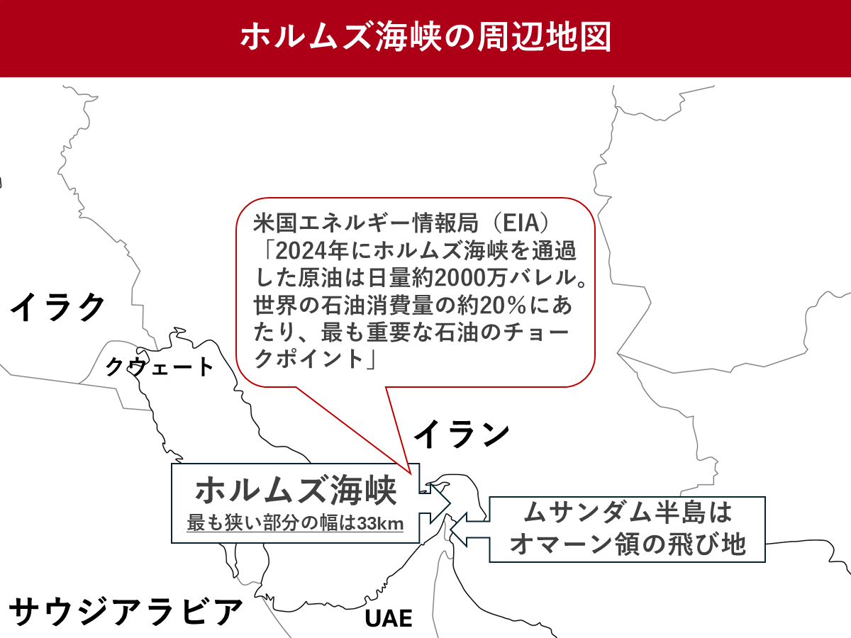ホルムズ海峡、イランが封鎖したらどうなる？「石油のチョークポイント」 | ツギノジダイ