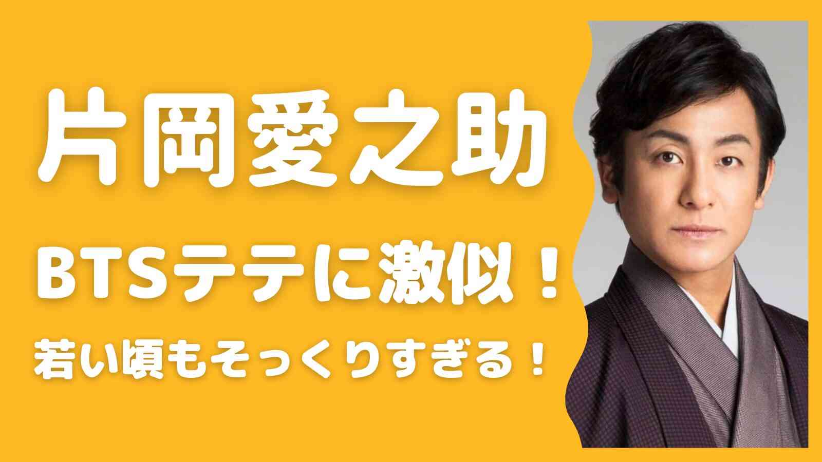 片岡愛之助とBTSテテが激似すぎる！若い頃の顔画像もそっくり！ | らじとぴ