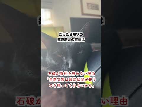 【怒り】石破が辞任しない理由「自然災害は政治状況が整うのを待ってくれない」