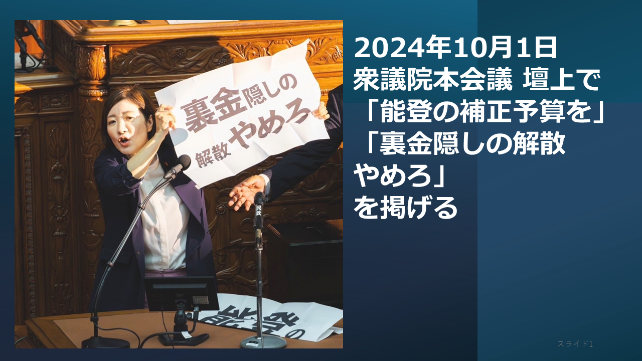 裏金問題の本質と、私の政治資金収支報告書の作業ミスについて - 大石あきこ（れいわ新選組 衆議院 大阪 5区）公式WEBサイト