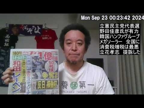野田佳彦が総理時代に韓国ハンファグループに便宜を図って日本のメガソーラー開発を進めた可能性について
