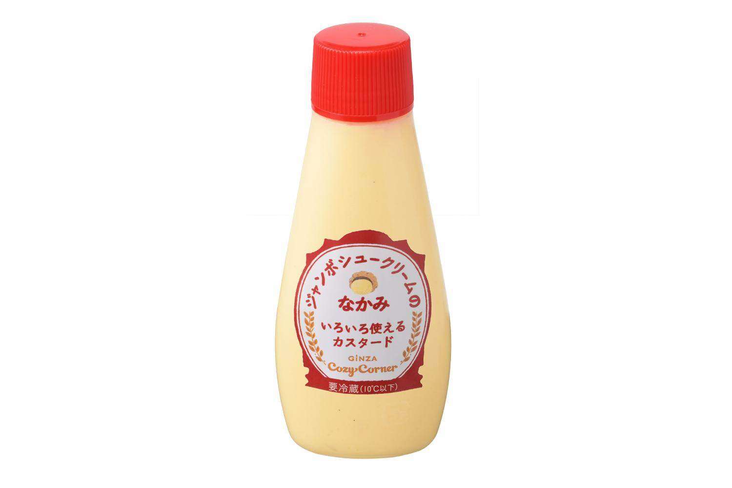 銀座コージーコーナー“飲むカスタード”が定番化、そのまま吸ってもかけてもOKな「ジャンボシュークリームのなかみ」