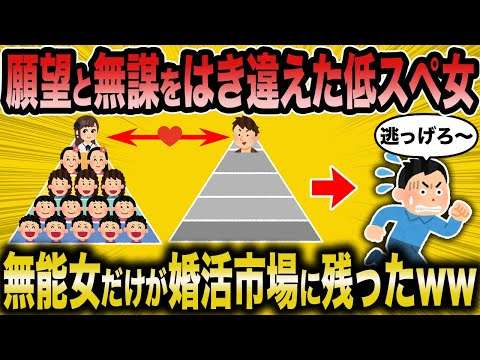 【2ch面白いスレ】売れ残り低スぺ女が原因で婚活市場が窮地に【ゆっくり解説】