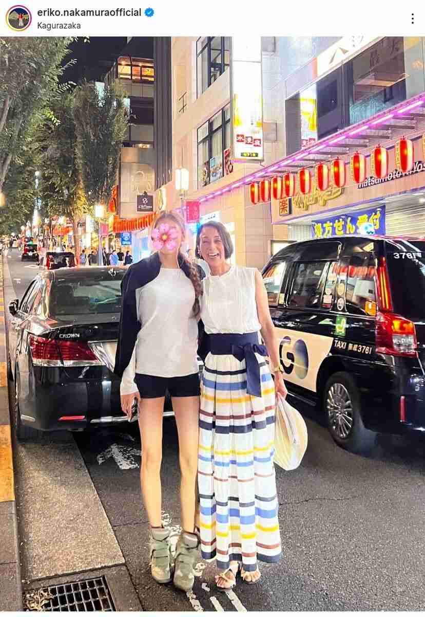 帰国中の中村江里子アナ　娘の全身ショットにフォロワー衝撃「加工なしで？」「足なっが～」「モデルさん」 - スポーツ報知