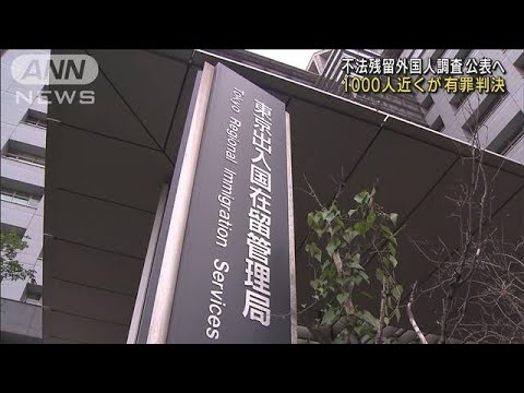 1000人近くが有罪判決　不法残留外国人調査公表へ(2021年12月19日)