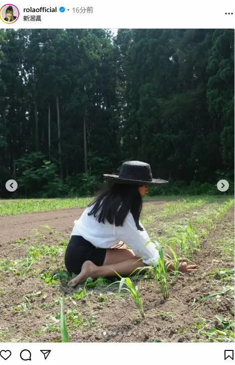 ローラ　素足&スパッツで畑仕事「雑草さん達をとる作業をしたよ！」　夏のルーティンも「見つけた」 - スポニチ Sponichi Annex 芸能