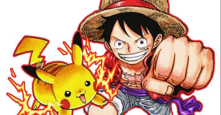 『ジャンプ』×『ポケモン』初コラボ実現　尾田栄一郎がピカチュウ＆ルフィ描く！連載作品と共演集合イラスト表紙に  | ORICON NEWS