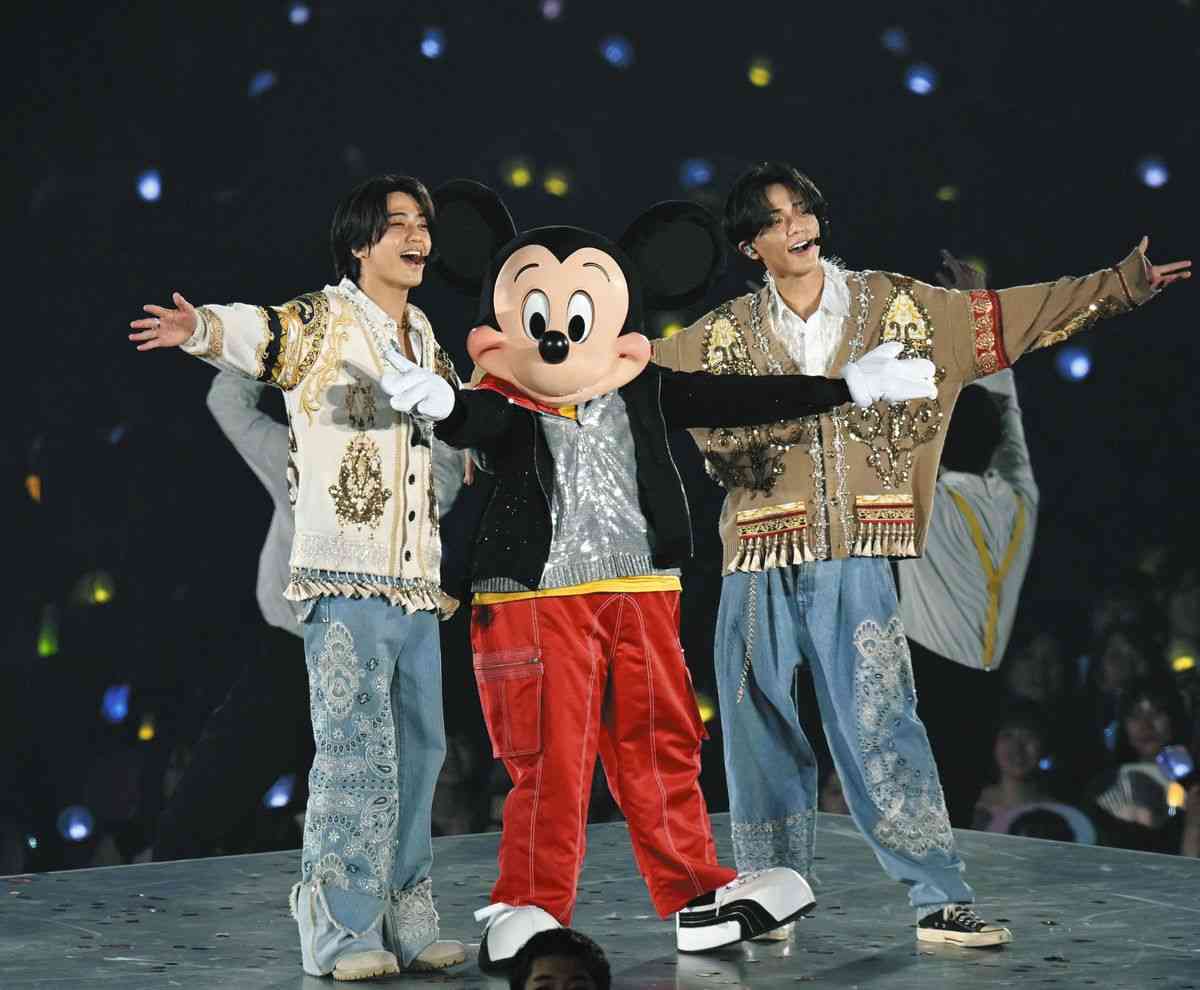 『キンプリ』King＆Prince、2人体制で初の東京ドーム公演　”ベストフレンド”ミッキーマウス登場に永瀬廉「夢がかないました」（中日スポーツ） - Yahoo!ニュース