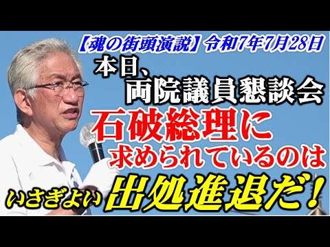本日、両院議員懇談会　石破総理に求められているのは、いさぎよい出処進退だ！（西田昌司ビデオレター　令和7年7月28日）