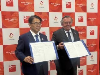 大村知事「大変心強く思っている」　アジ・パラ大会　仏のイベント会社とパートナーシップ契約に合意 | 愛知のニュース