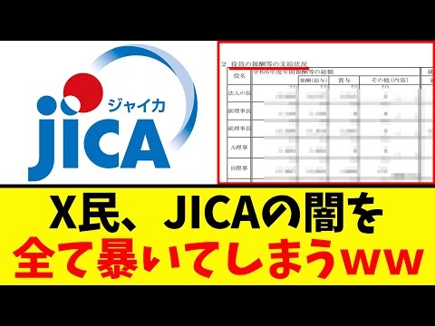 【衝撃】X民、JICAの闇を全て暴いて晒してしまうｗｗｗ