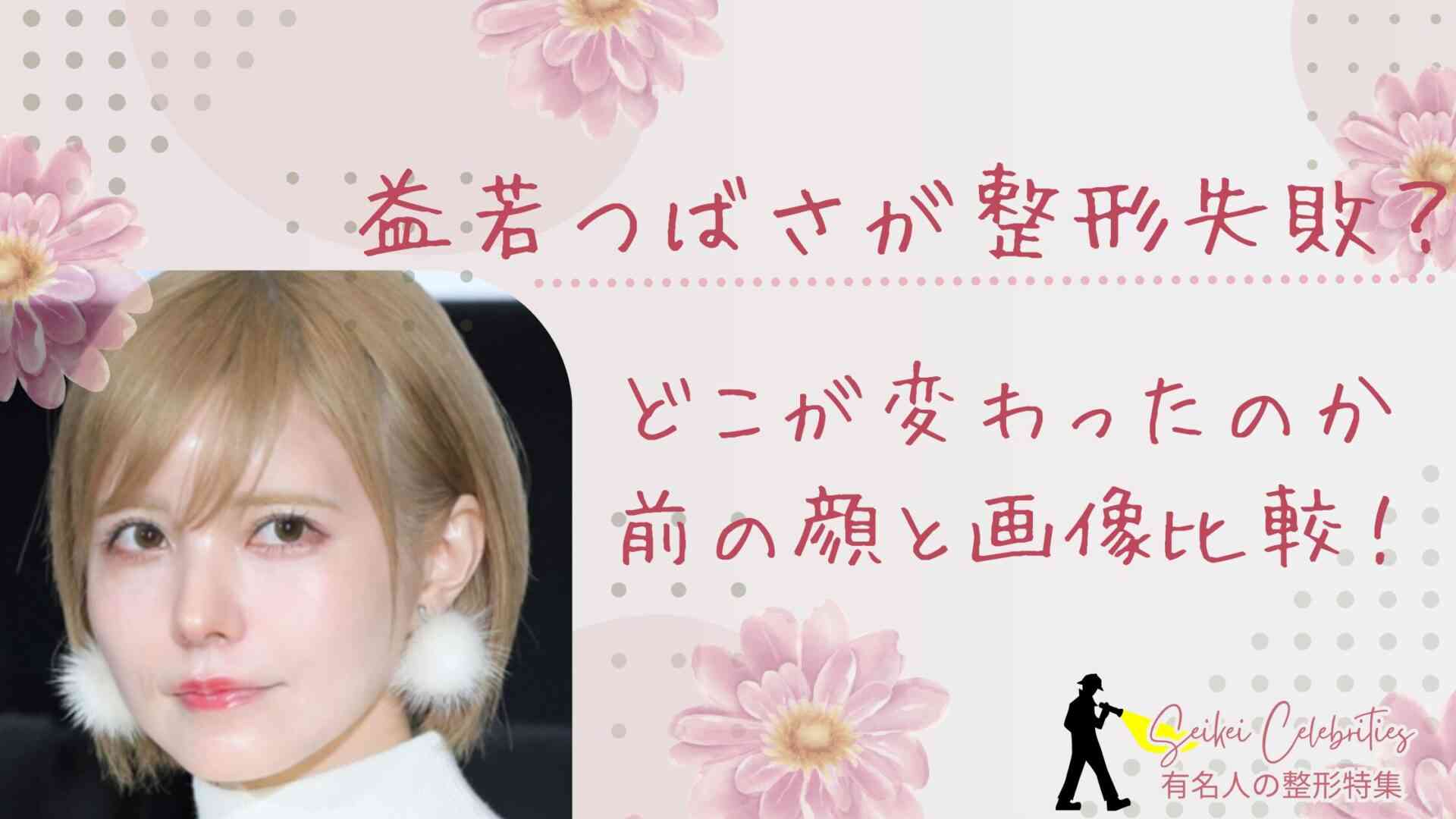 益若つばさが整形失敗？どこが変わったのか前の顔と画像比較で徹底検証！