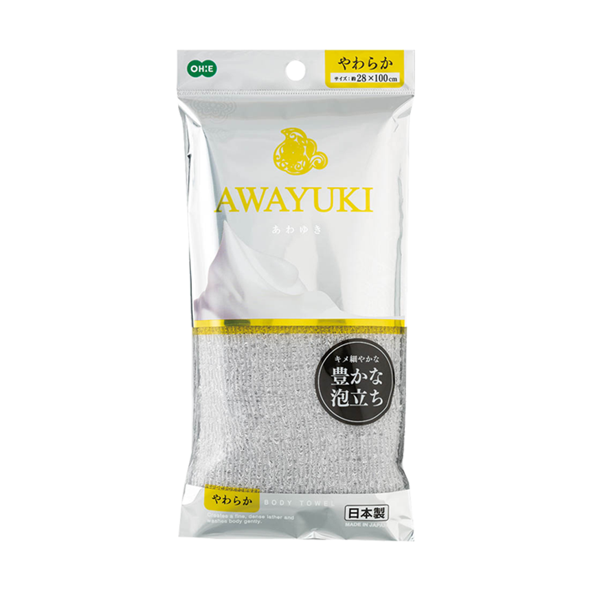 あわゆき ナイロンタオルやわらか グレー | 製品情報 | 株式会社オーエ