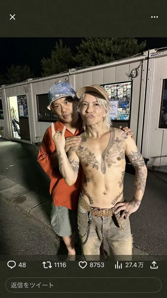 「今こんなにタトゥーあるの?!」HYDE 56歳の“激変近影”にネット衝撃