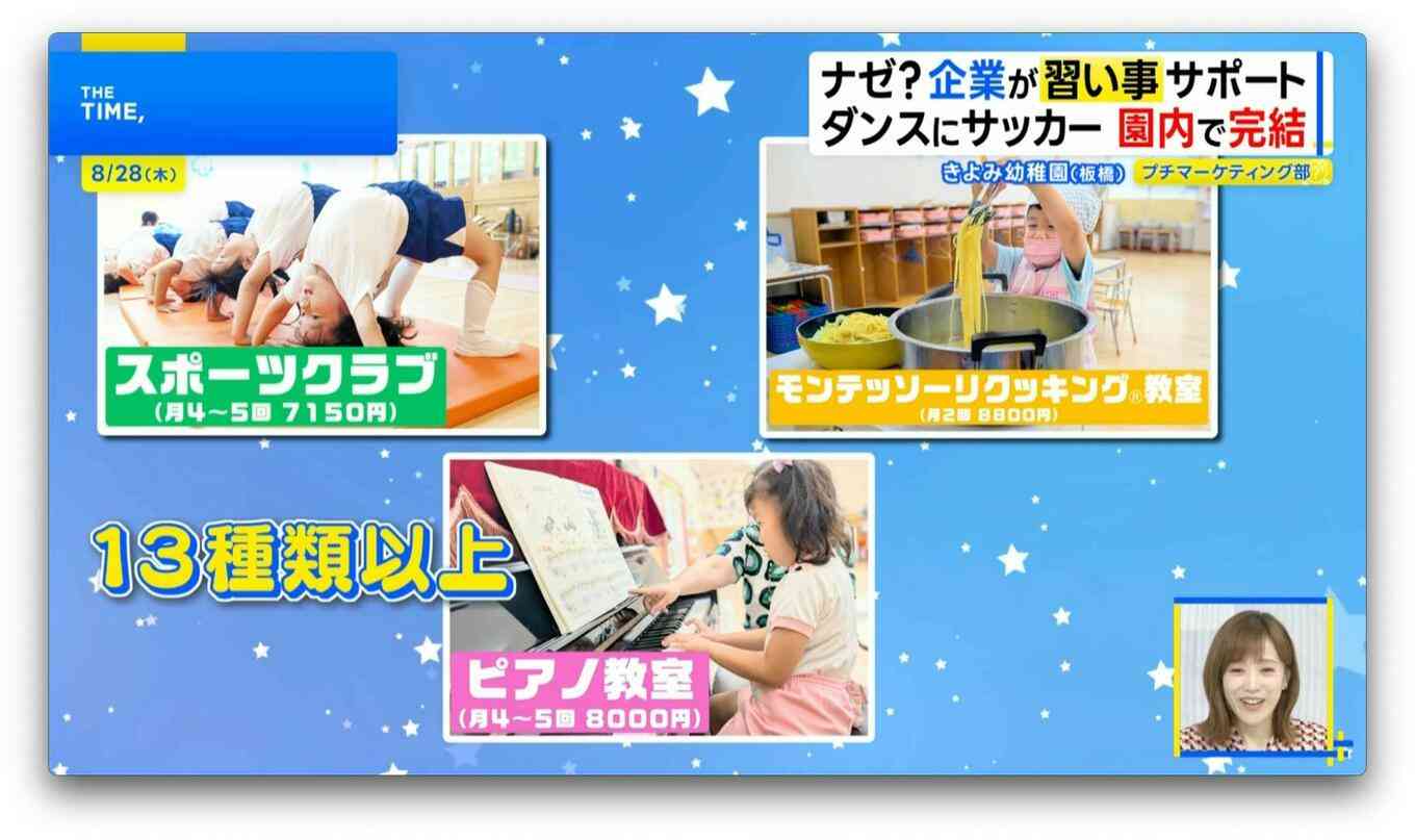 企業がサポート「送迎いらずの習い事」続々登場【THE TIME,】 