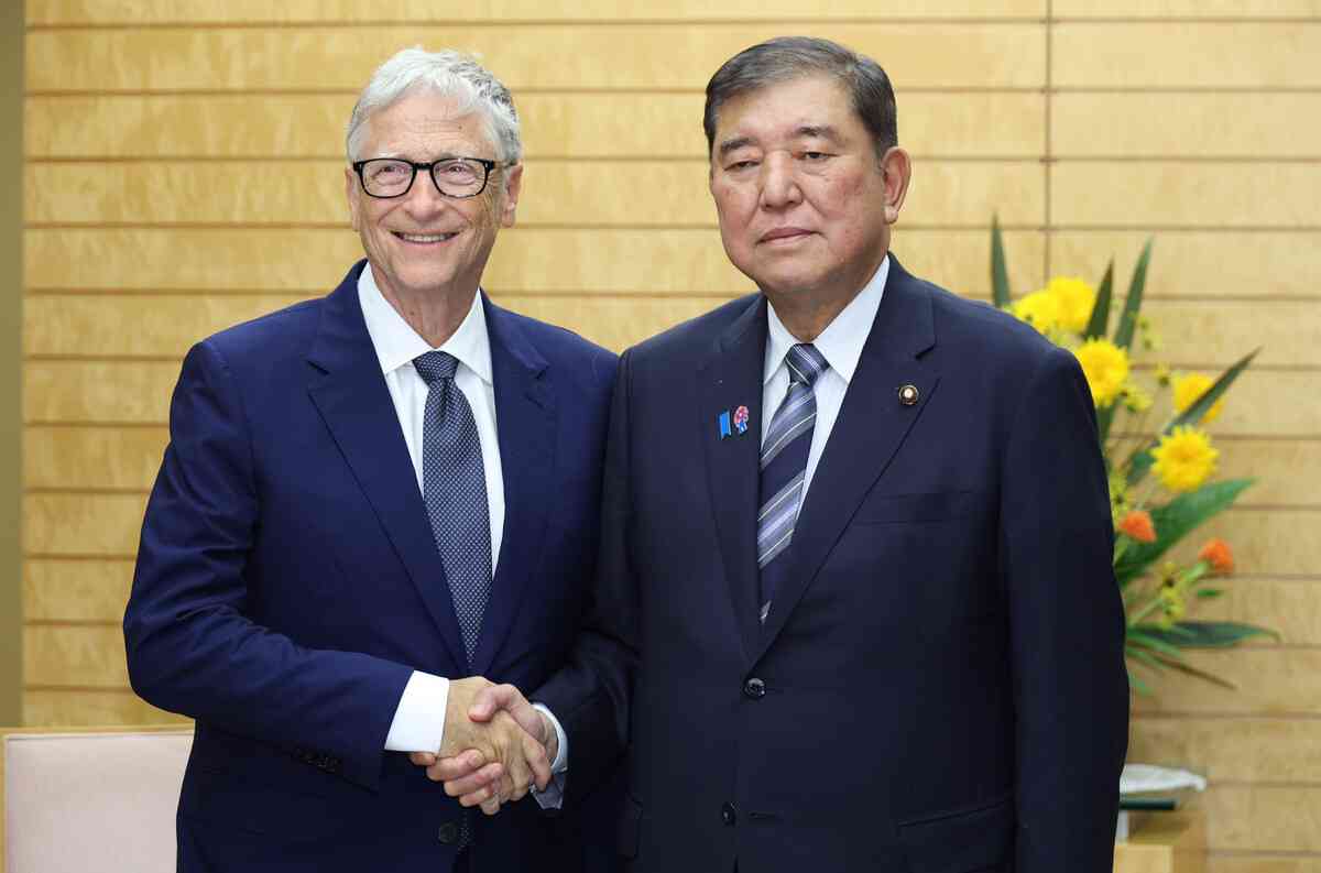 ワクチン推進組織に810億円　石破首相、ゲイツ氏に支援伝達（時事通信） - Yahoo!ニュース