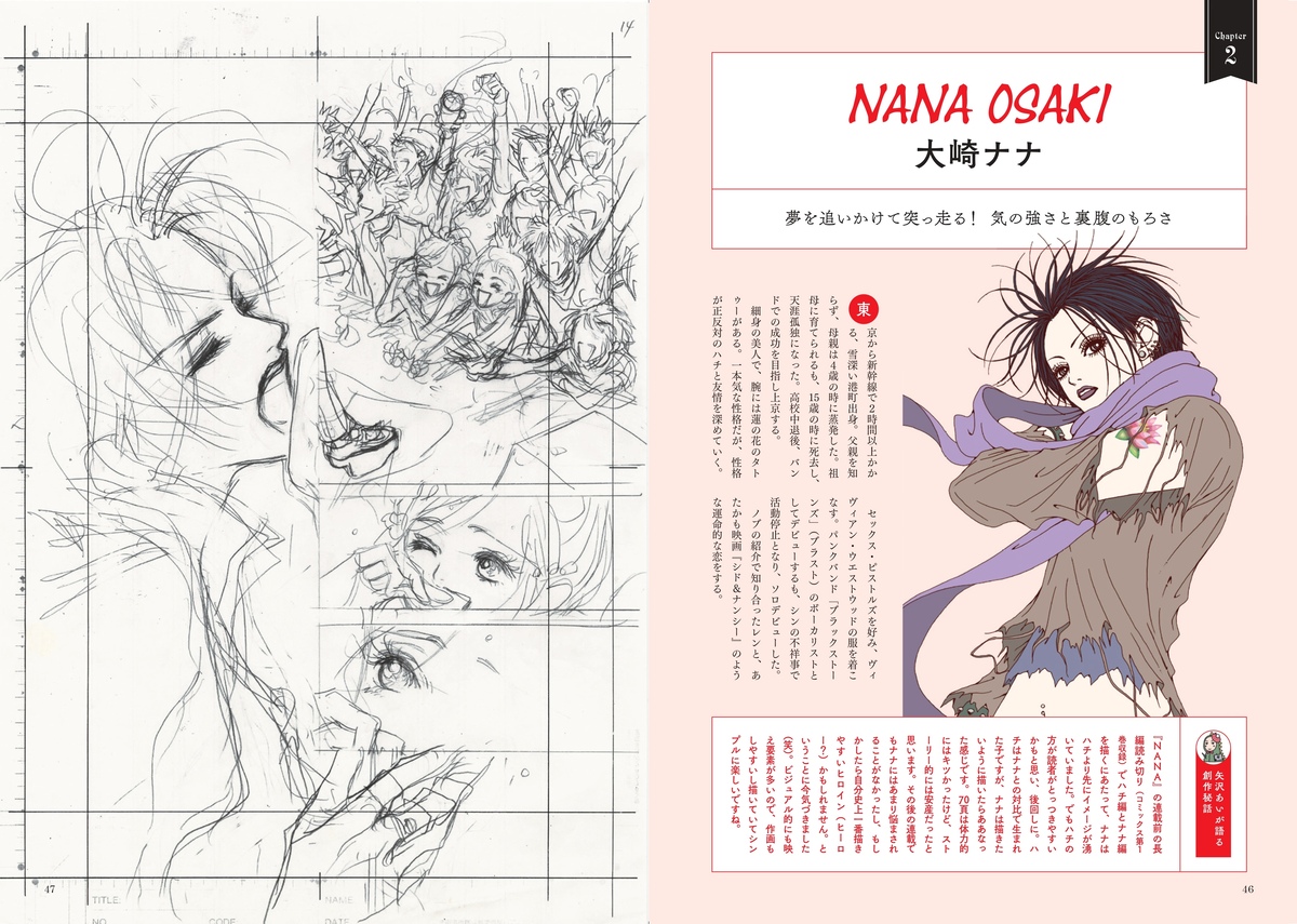 『NANA』ファン待望のムック本「矢沢あい『NANA』の世界」　登場人物110人の図鑑も｜Real Sound｜リアルサウンド ブック