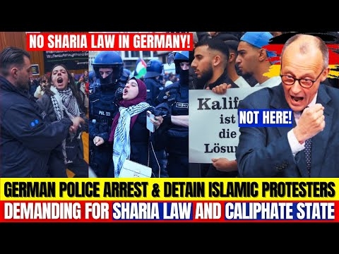 German Police ARREST & DETAIN Islamists Calling For A CALIPHATE STATE In Germany