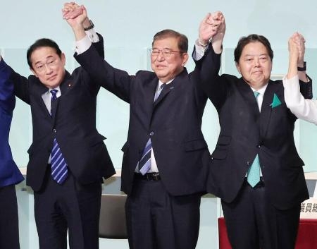 【総裁選】林芳正氏が総裁就任時の人事巡り石破、岸田氏の起用に含み　「オール自民だ」