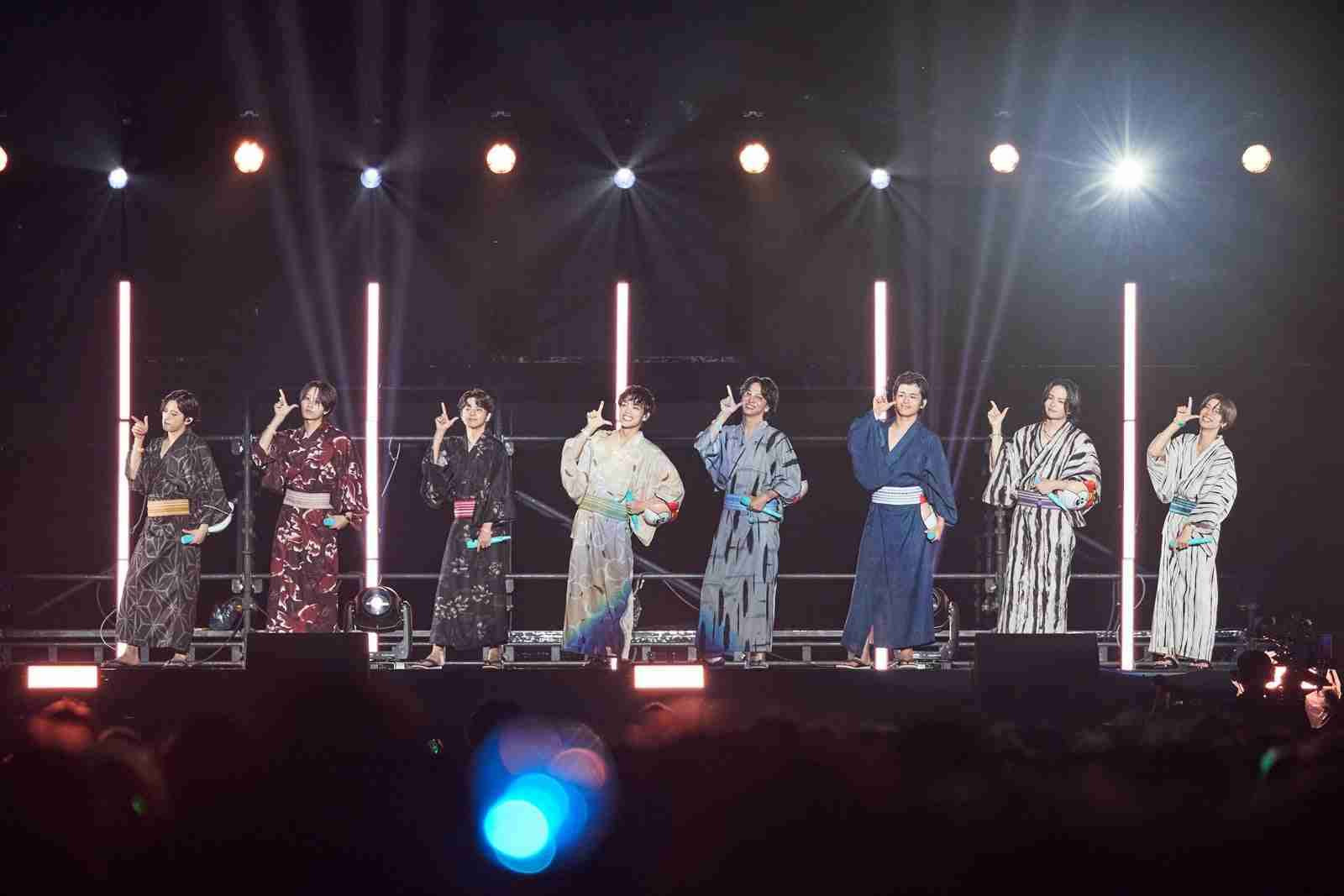 timelesz、ファンミ2会場で5万人熱狂 オリジナル花火打ち上げ＆浴衣姿でパフォーマンスも「最高の夏の思い出ができました」