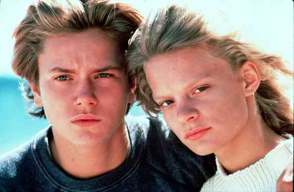 River Phoenix with Martha Plimpton in 