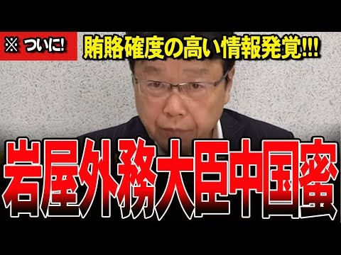 【岩屋外務大臣】親中議員の正体発覚！岩屋外相の重大問題を北村晴男議員の解説