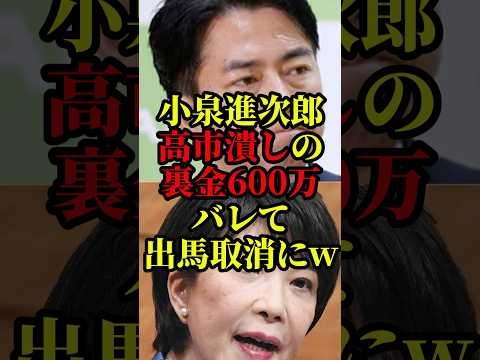 小泉進次郎完全終了！高市早苗潰しの裏金全部バレて出馬取り消しに#国会 #政治