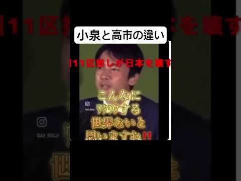 小泉進次郎と高市早苗の違い #shorts