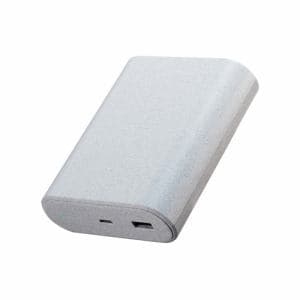 エレコム DE-C55L-9000LGY モバイルバッテリー 9000mAh PD 最大45W ナトリウムイオン電池 スマホ・タブレット等対応 ライトグレー | ヤマダウェブコム
