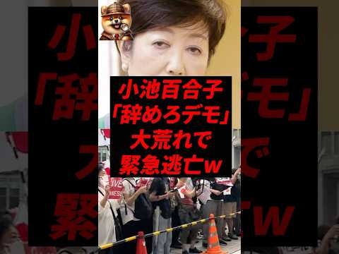 ㊗️40万再生！小池百合子、「辞めろデモ」大荒れで緊急逃亡w