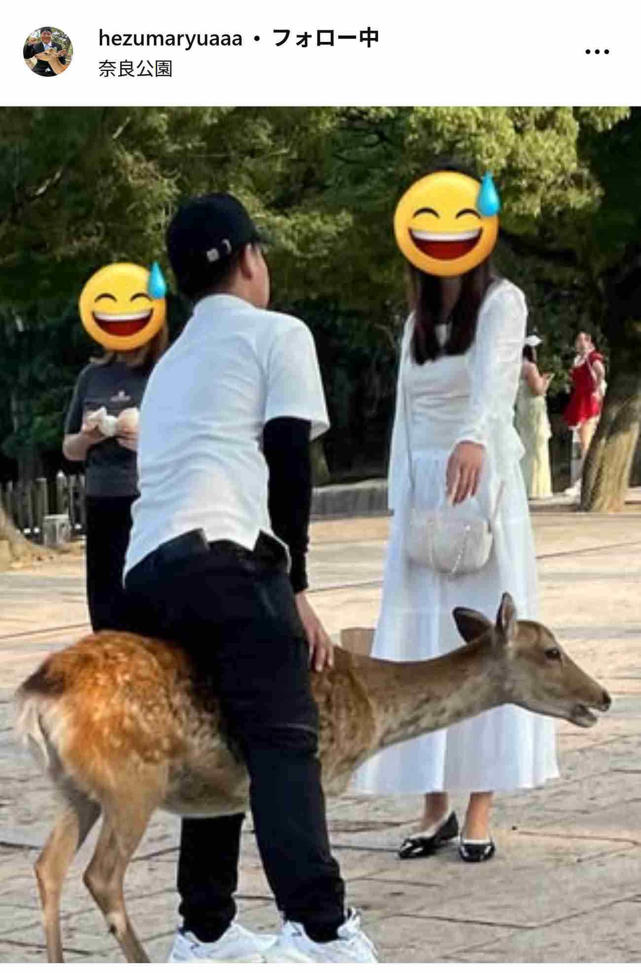へずまりゅう氏「こういう奴ら出禁にしませんか？」奈良公園の鹿への暴力行為に苦言