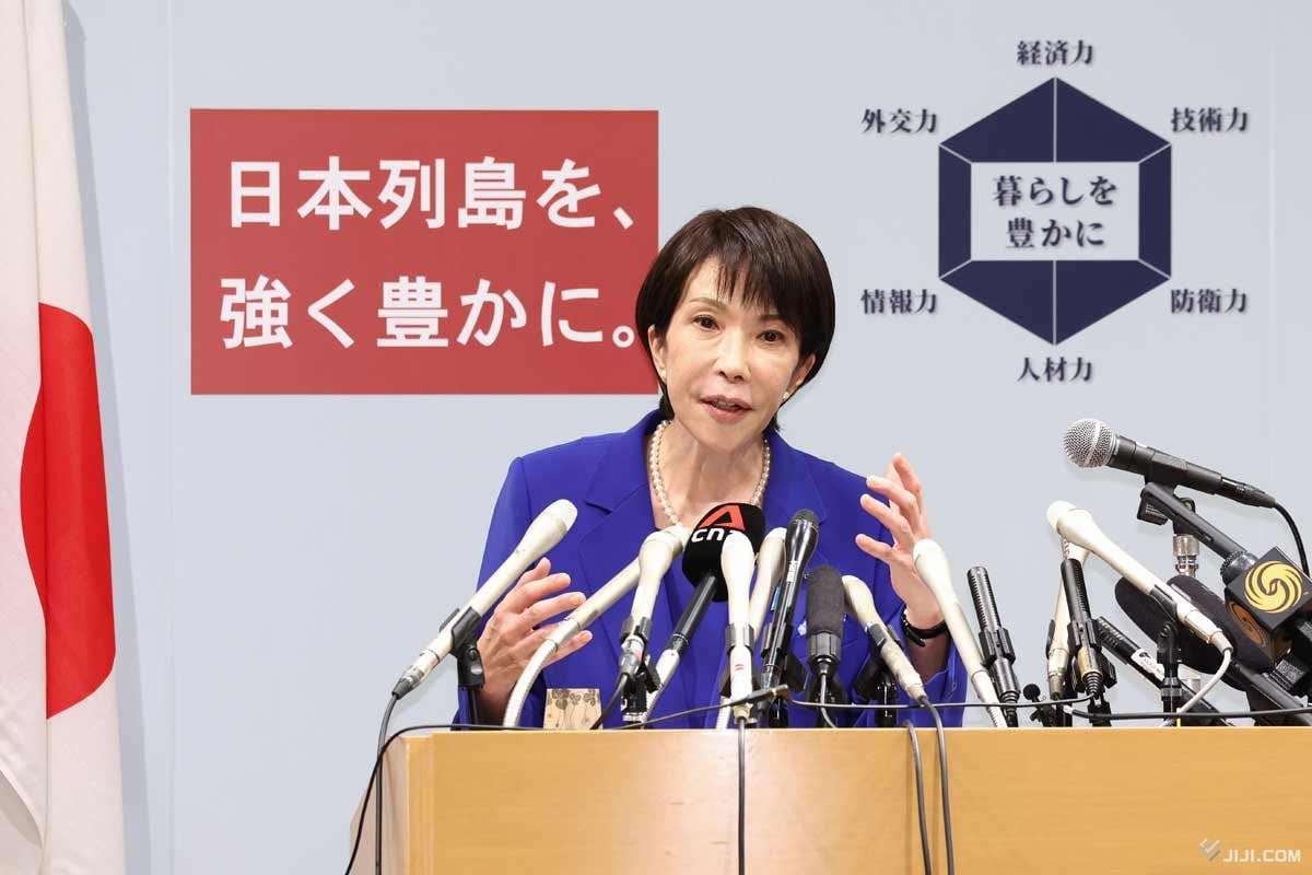 高市氏、消費減税「排除せず」　自民総裁選：時事ドットコム