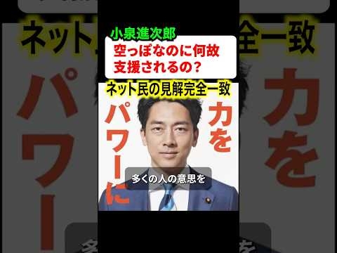 小泉進次郎さんが支援される素朴な疑問を投稿したXの投稿が大バスり！！ネット民の見解は一致する