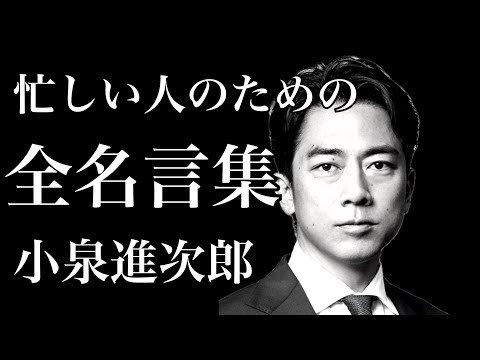 【小泉進次郎】名言大全集
