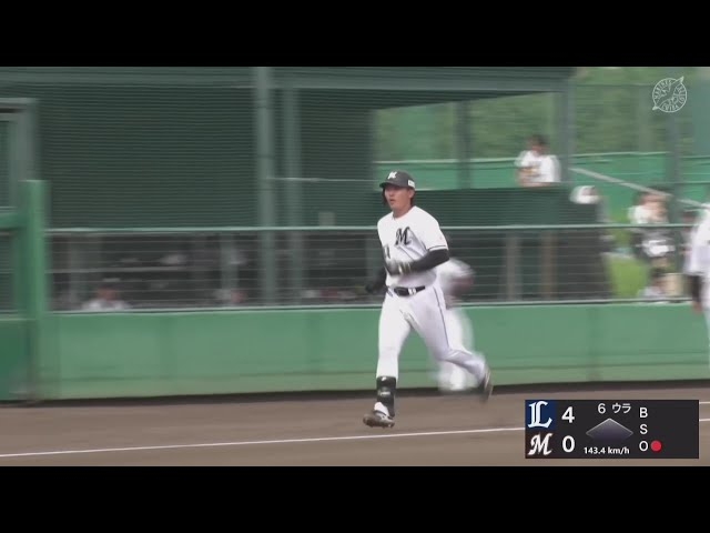【ファーム】反撃の一発!! マリーンズ・宮崎竜成 右中間へ第6号2ランホームランを放つ!! 2025年9月23日 千葉ロッテマリーンズ 対 埼玉西武ライオンズ｜無料動画｜パ・リーグ.com｜プロ野球