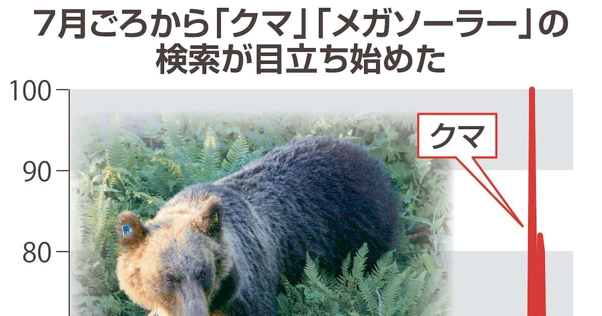 クマの市街地出没、SNSに目立つメガソーラー原因説「すみか奪ってる」「クマ被害増加」 - 産経ニュース