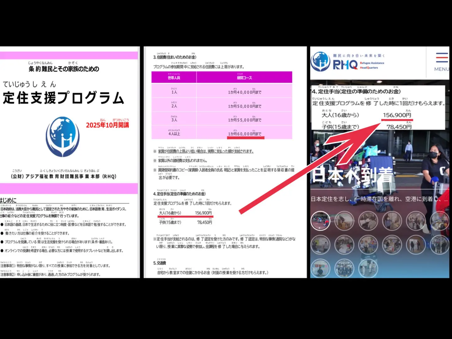 【10月開始】条約難民とその家族のための「定住支援プログラム」 定住手当一時金（大人15万6900円・子ども7万8450円）＋医療費支援＋住宅補助最大6万円／月［難民事業RHQより］ - jnnavi
