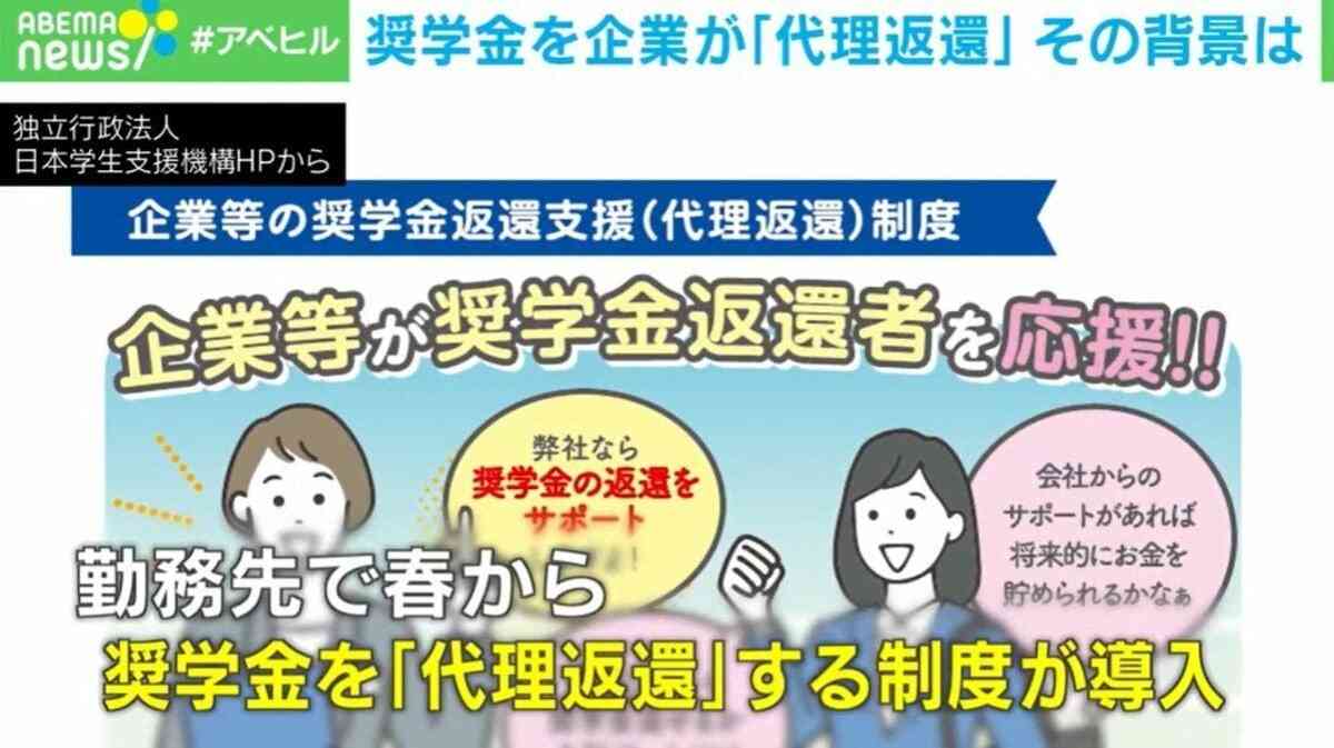 奨学金代理返還制度で「数百万円の得」に？実質手取り増＆社会保険料負担は増えず 一方「不公平」の声も | 国内 | ABEMA TIMES | アベマタイムズ