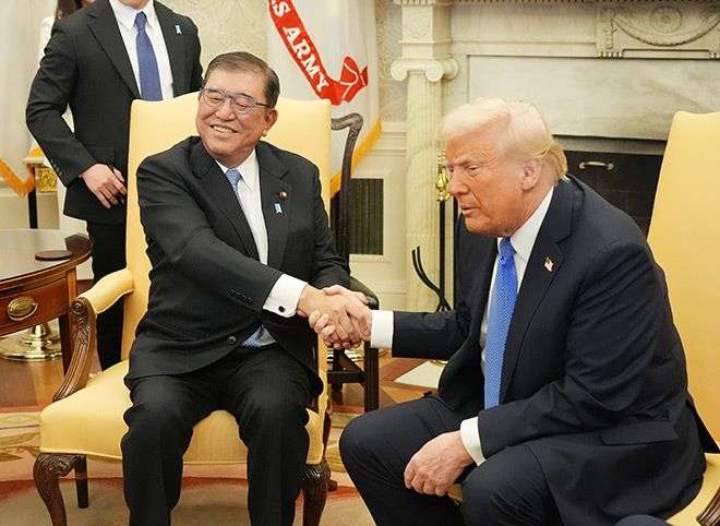 Trump calls Ishiba, boasts about Mideast trip, pitches F-47 | The Asahi Shimbun: Breaking News, Japan News and Analysis