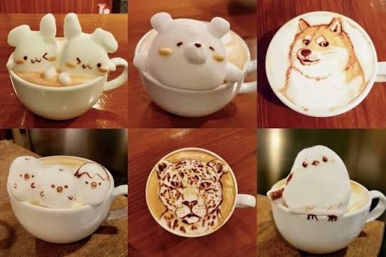 色んなラテアートが見たい