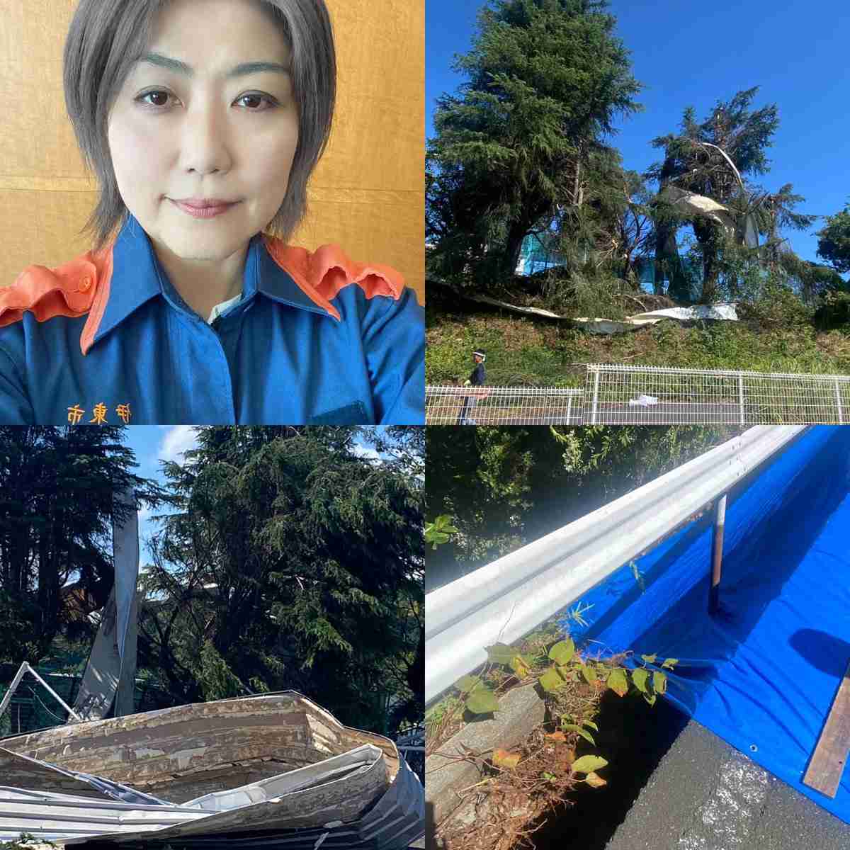 田久保市長、台風被害状況の視察を報告も...防災服自撮りが不評　「自撮りはいらんやろ」の声