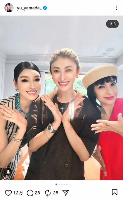 山田優 黒木メイサ、アンミカらとの豪華バースデーショットを大量投稿!「いつも奇麗で素敵」の声